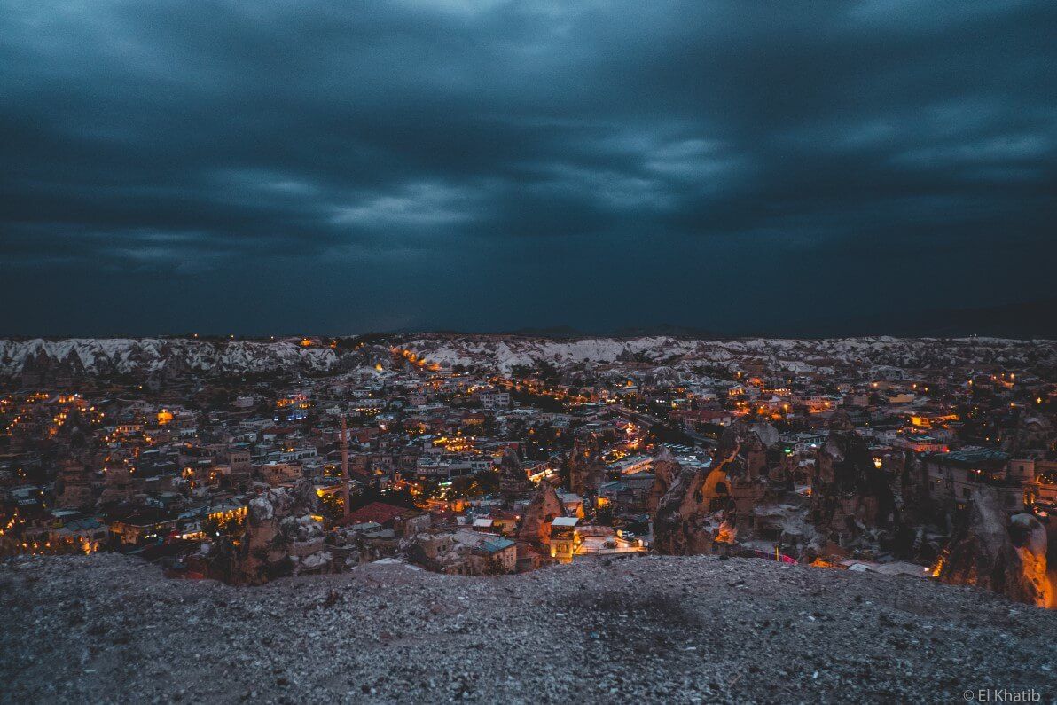 cityscape at night