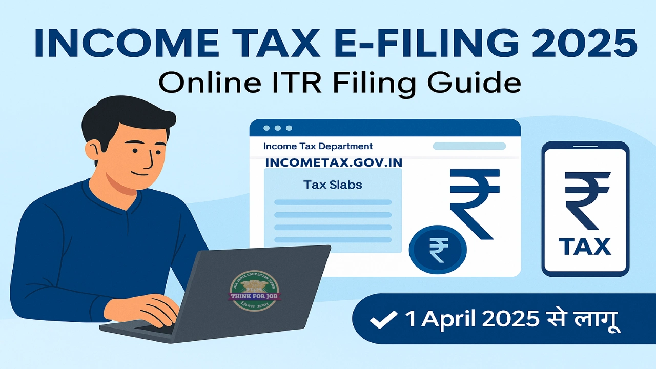 Income Tax E-Filing 2025: रिटर्न भरें ऑनलाइन आसानी से