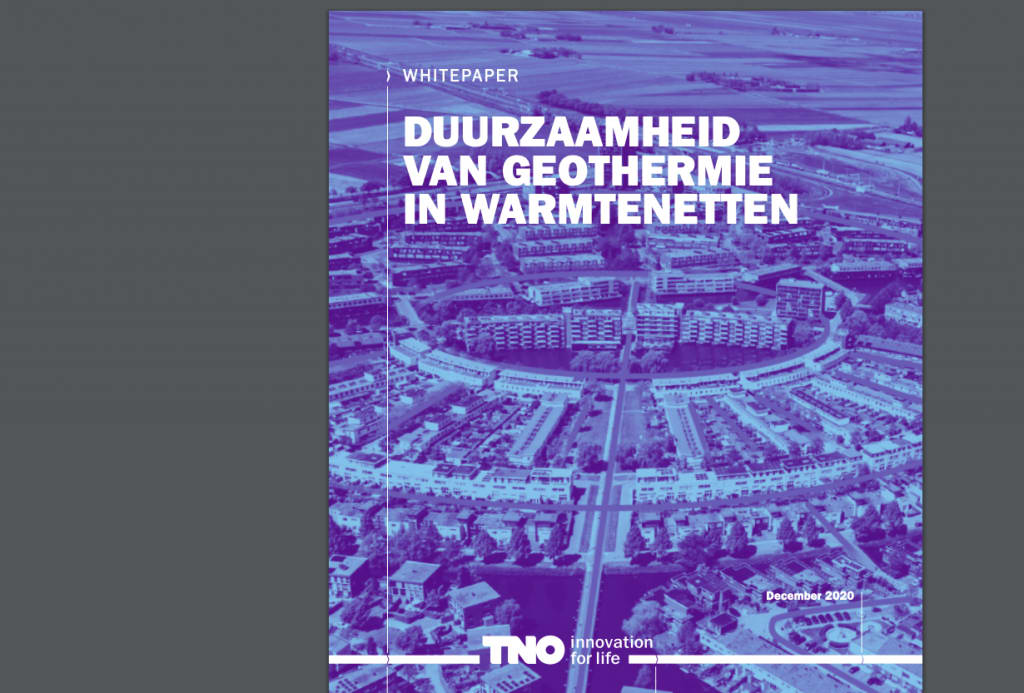 TNO whitepaper – Sustainability of geothermal energy in heat networks