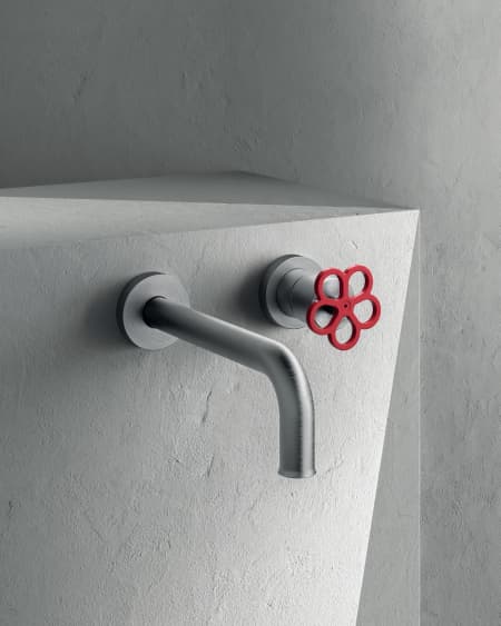 Wall-mount washbasin mixer