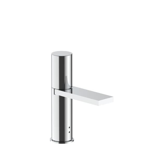 Single-control electronic washbasin mixer