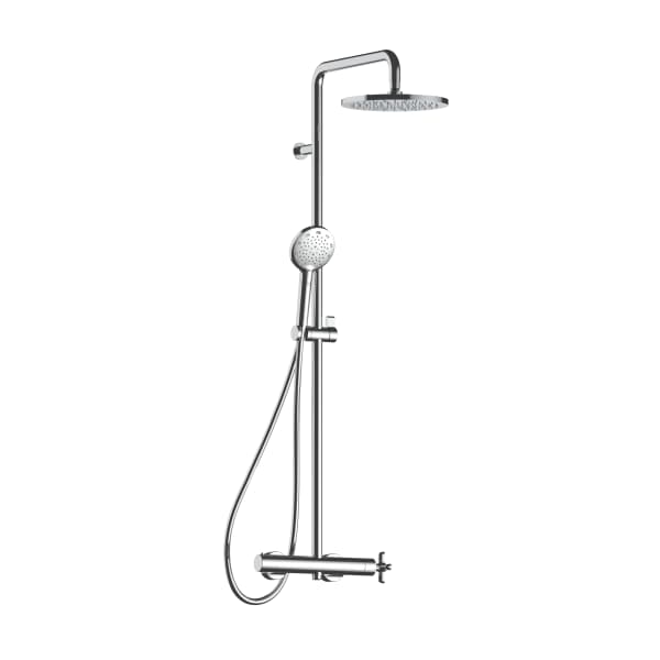 External thermostatic shower column