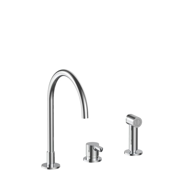 Three-hole kitchen mixer