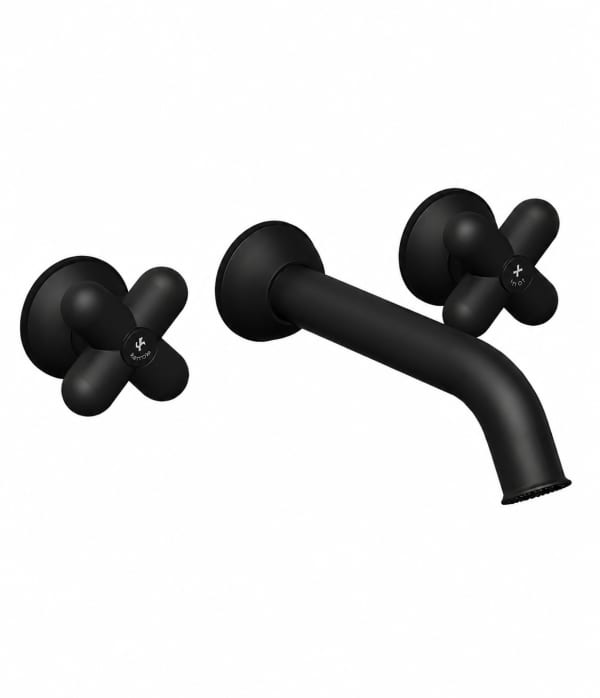 Wall-mount washbasin mixer