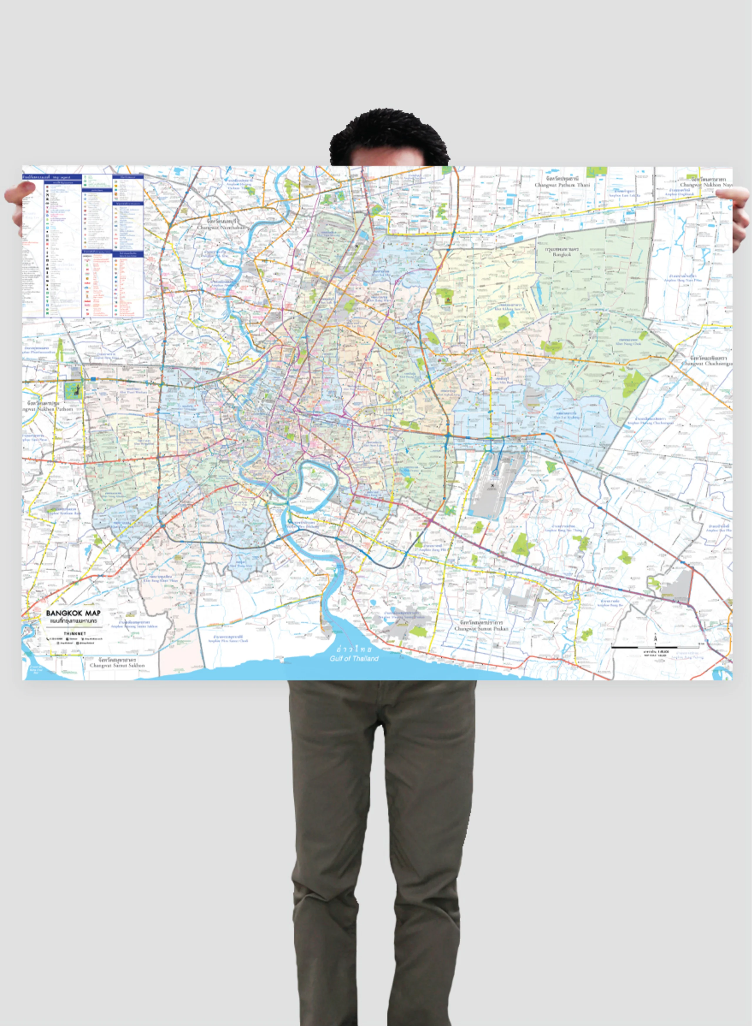 แผนที่กรุงเทพฯ และโครงการรถไฟฟ้าปัจจุบัน-อนาคต