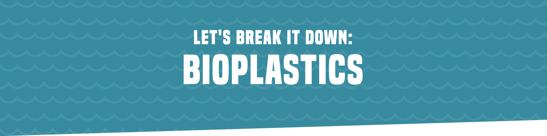 Let's Break It Down: Bioplastics