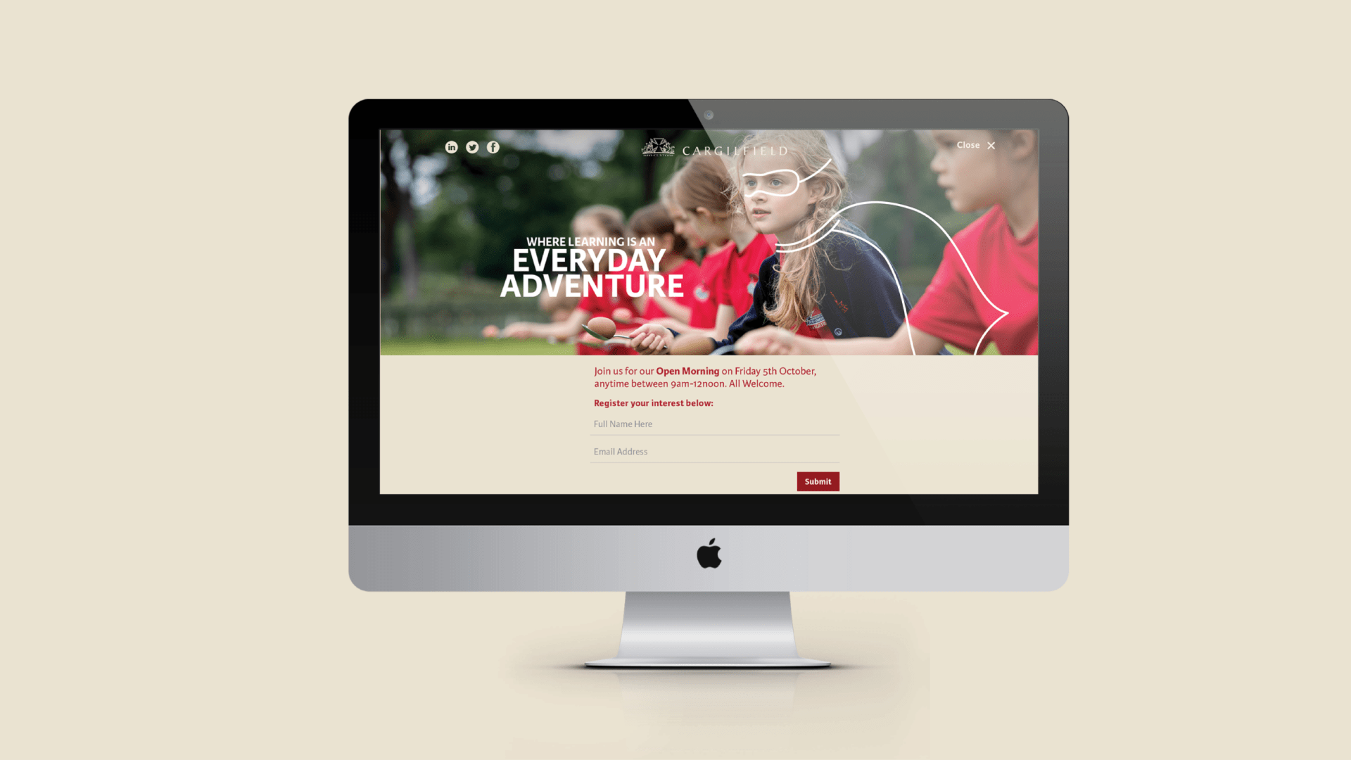 Cargilfield School Open Morning Landing Page
