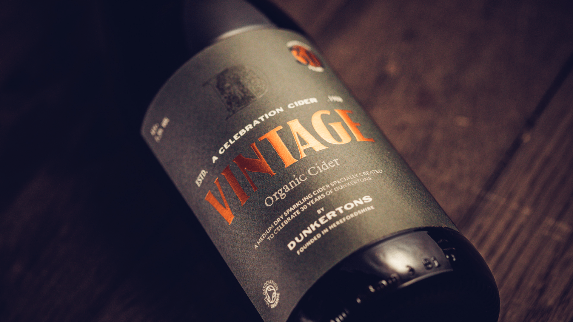 Dunkertons Vintage Cider Label Design