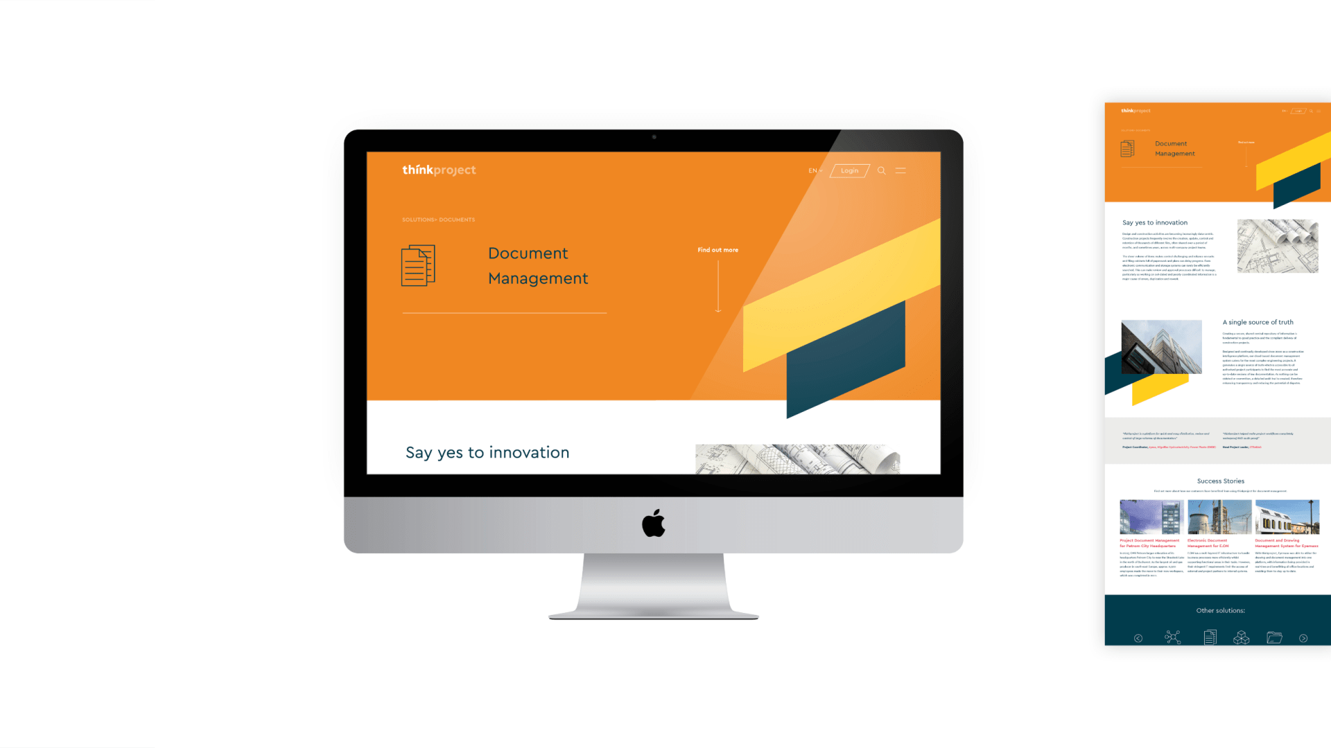 thinkproject Website Design
