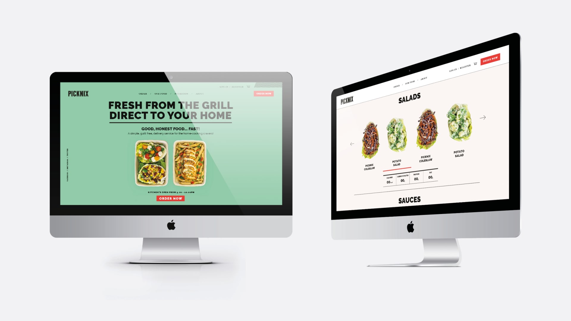 Picnix Website IMac