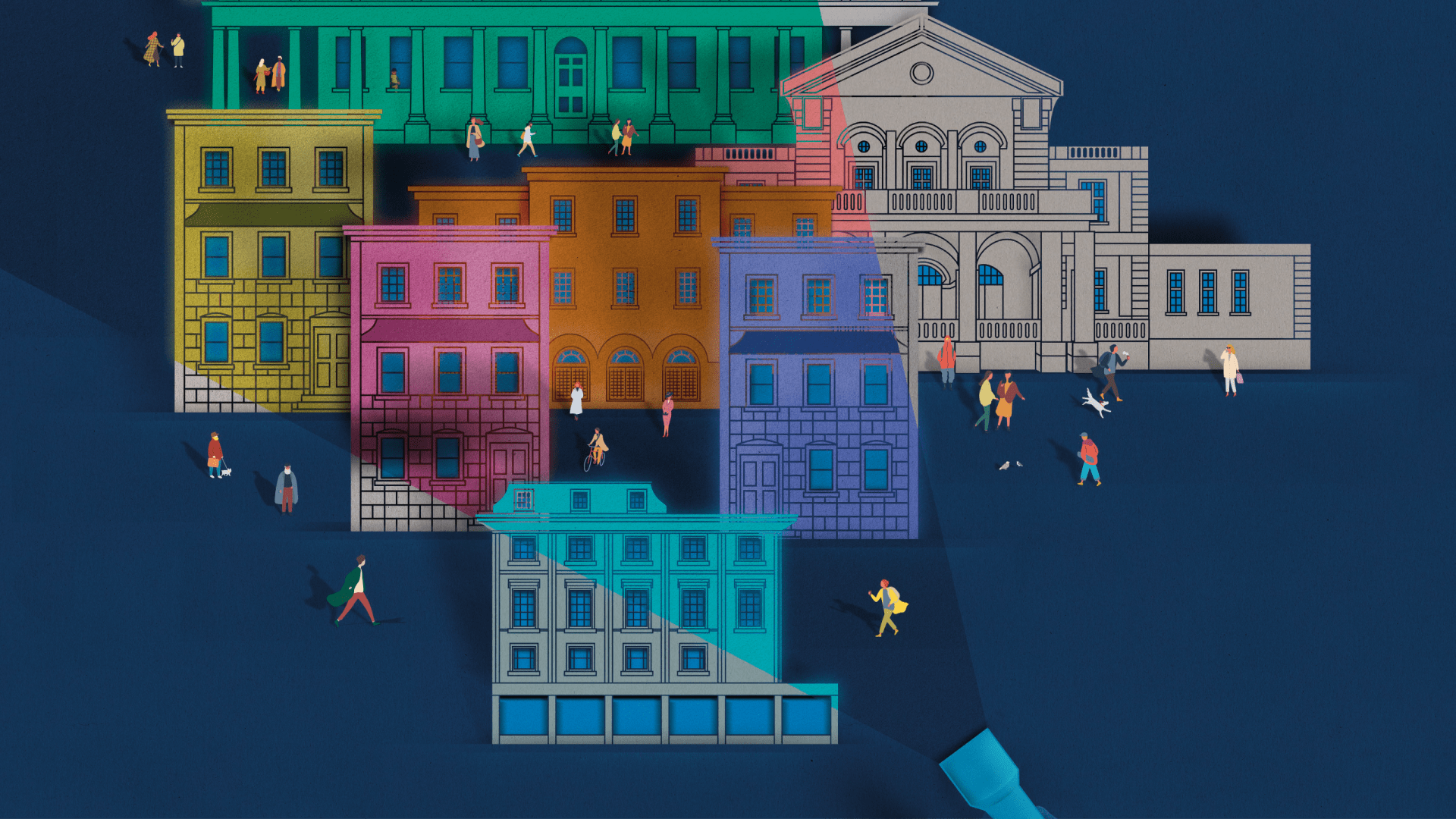 Visit Cheltenham - Light Up Cheltenham Illustration
