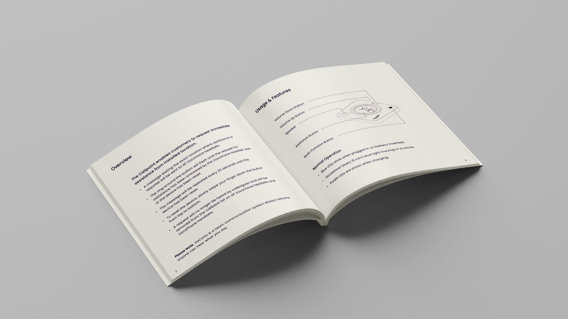 VoCoVo Quick Start Booklet Inner