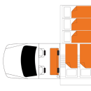 Australian Landcruiser Campervan Night Floorplan