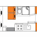 Australian Discovery Campervan Day Floorplan