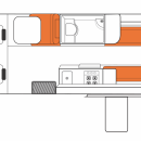 Australian Venturer Campervan Day Floorplan