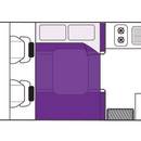 Australian Freedom Campervan Night Floorplan