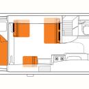 Australian Explorer Campervan Floorplan Night JAB
