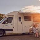 Maui Cascade 4 Berth Motorhome Exterior Sunset Couple