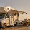 Maui River 6 Berth Motorhome Exterior Family Eating