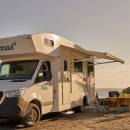 Maui Beach 4 Berth Motorhome Exterior Camping Setup
