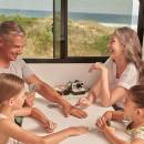Maui Beach 4 Berth Motorhome Interior Dinette Family
