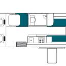 Maui Ultima 2 Berth Motorhome NZ Floorplan Day