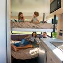 Maui Cascade 4 Berth Motorhome Interior Bed Setup