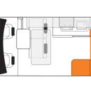 Australian Voyager Campervan Day Floorplan