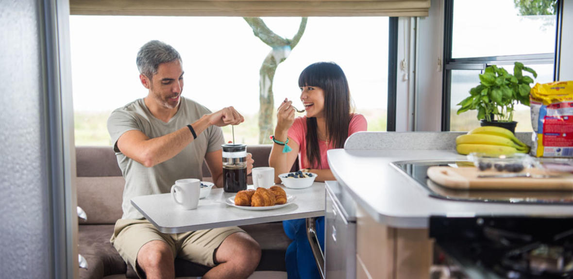New Zealand maui Cascade Motorhome Interior 3