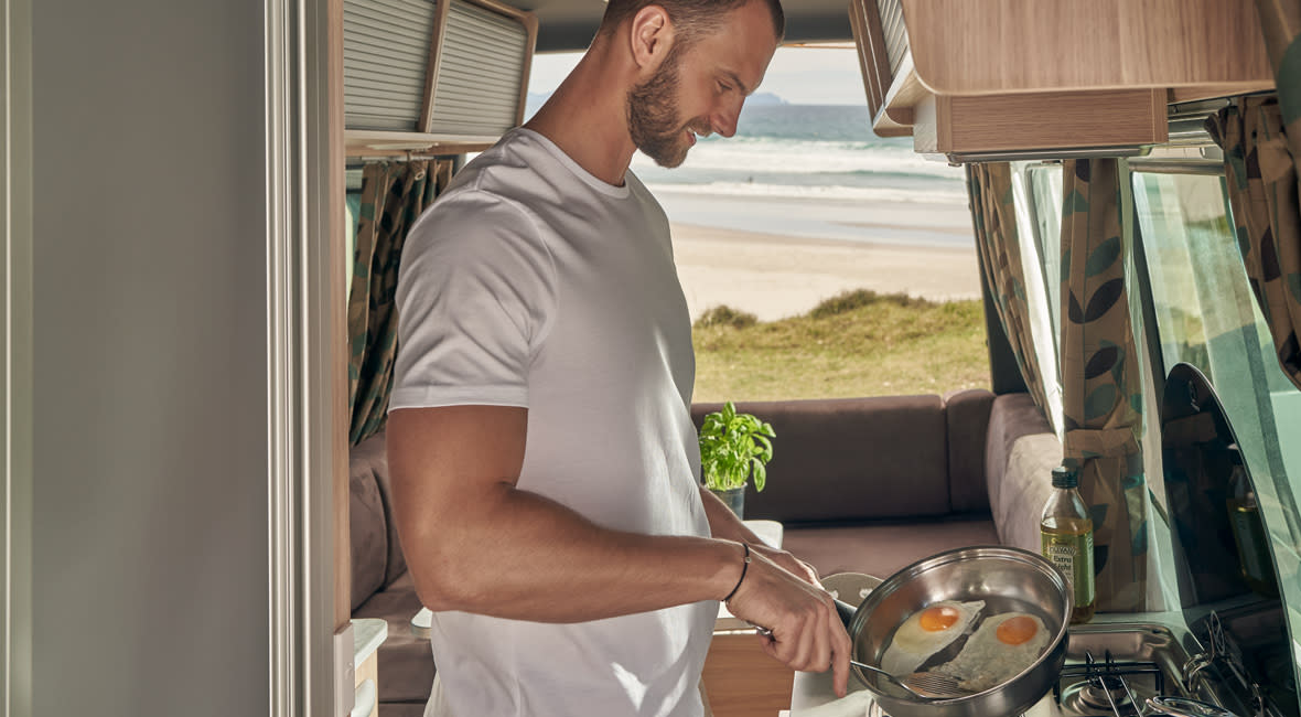 Maui Ultima 2 Berth Motorhome Interior Kitchen