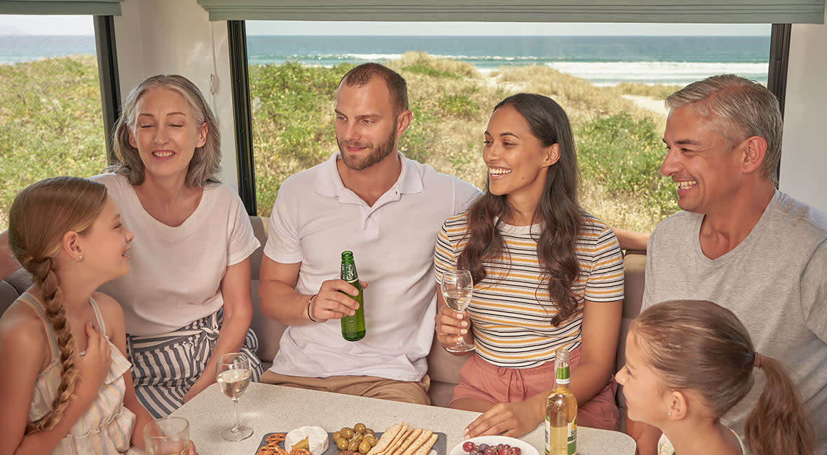 Maui River 6 Berth Motorhome Daytime Family Dining