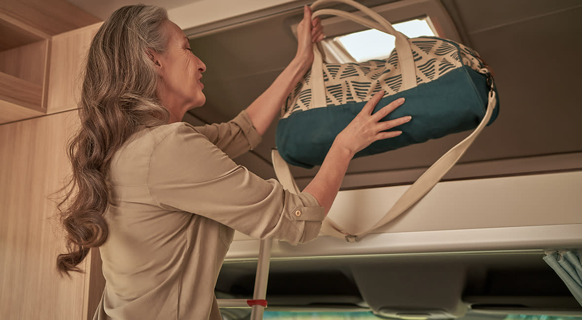 Maui Beach 4 Berth Motorhome Interior Luggage Storage