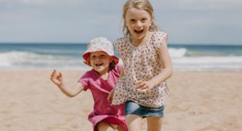 Family at the beach