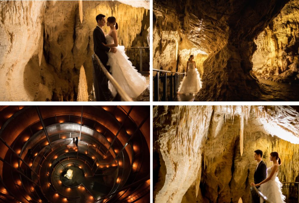 Waitomo Wedding photography in Ruakuri Cave