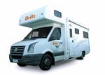 Side profile of the Britz 6 Berth Vista Campervan