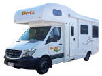 Side profile of the Britz 6 Berth Frontier Campervan