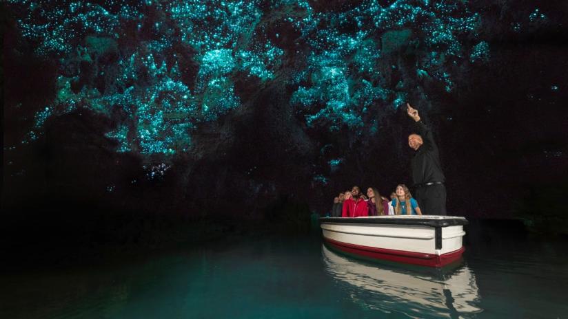 Waitomo Glowworm Caves Boat tour