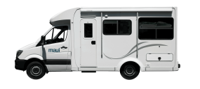 Side profile photo of the Maui 4 Berth Cascade Campervan