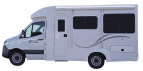 Side profile photo of the Maui 4 Berth Cascade Campervan