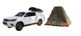 Side profile photo of the Britz 5 Berth Outback 4WD Campervan