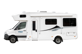 Side profile photo of the Maui 6 Berth Sunset Campervan