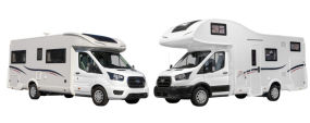 Side profile photo of the Britz 5 Berth Navigator Campervan