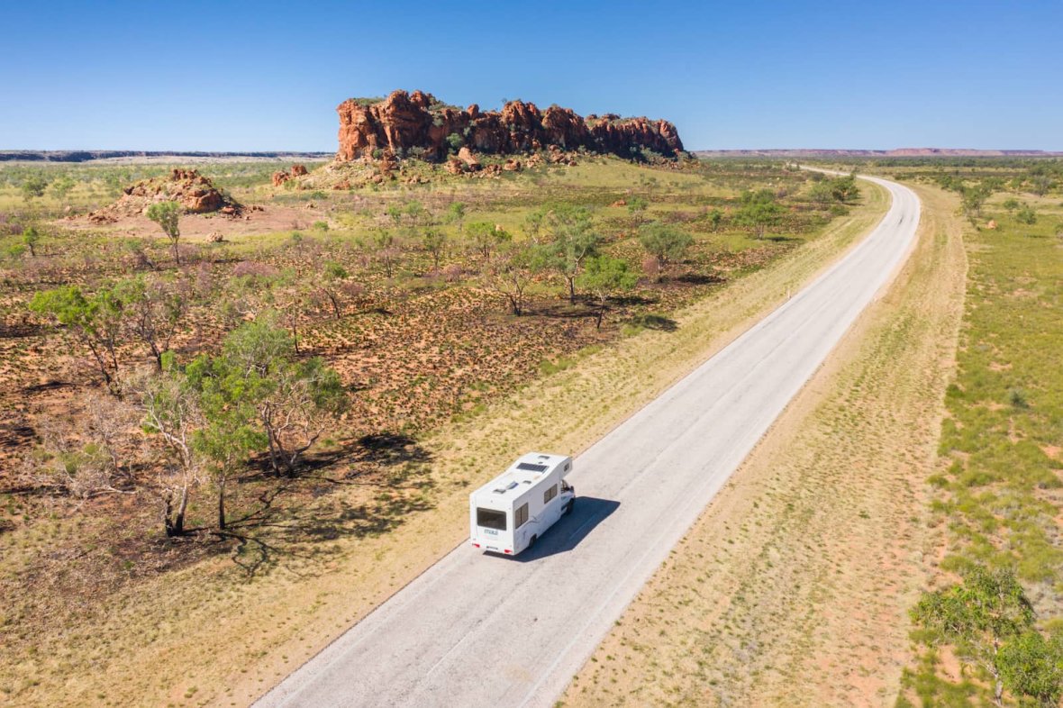 Britz campervans Fitroy to Falls creek