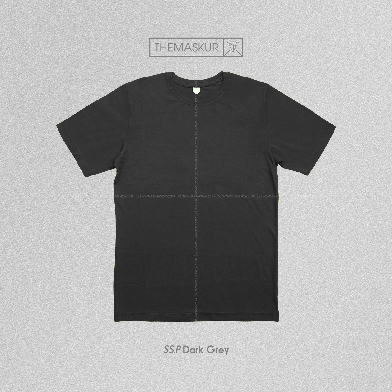  Kaos Polos SS P Dark Grey themaskur com