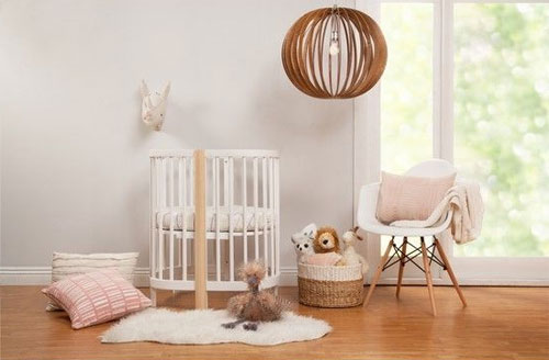 small round crib