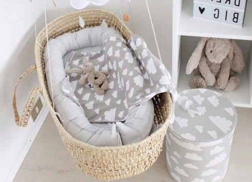 moses basket cover and hood set