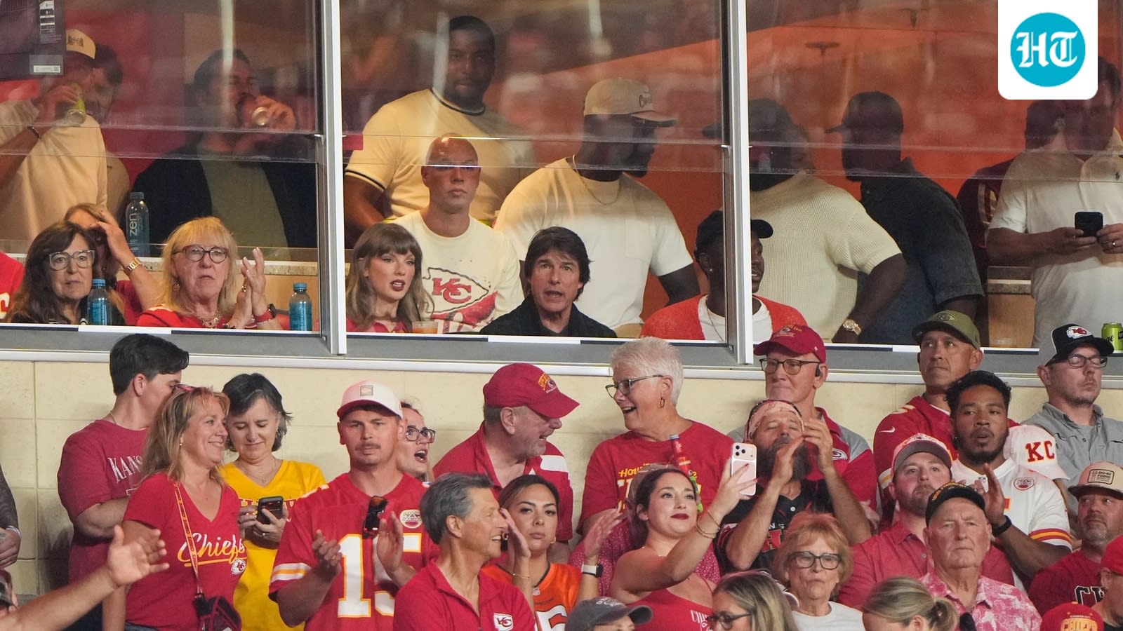 Why is Tom Cruise at Chiefs vs Broncos game tonight? Is he a Chiefs fan? NFL appearance with Taylor Swift sparks frenzy