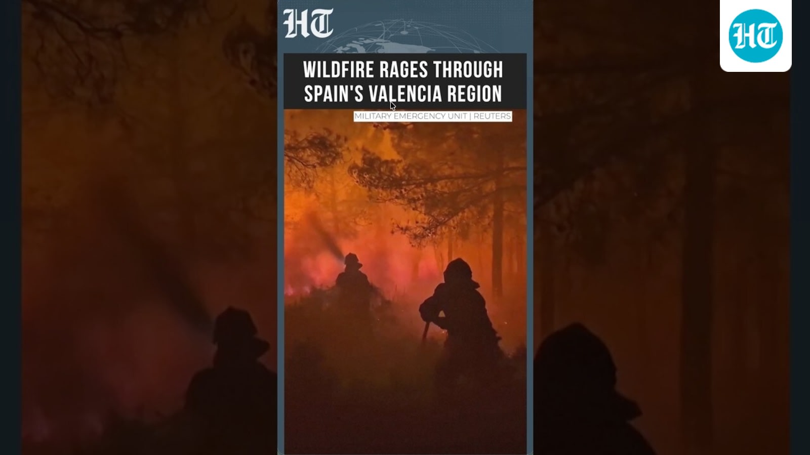 Firefighters Battle Huge Blaze In Spain’s Valencia Region