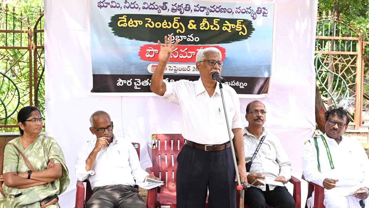 Citizens oppose proposed data centres, beach shacks in Vizag