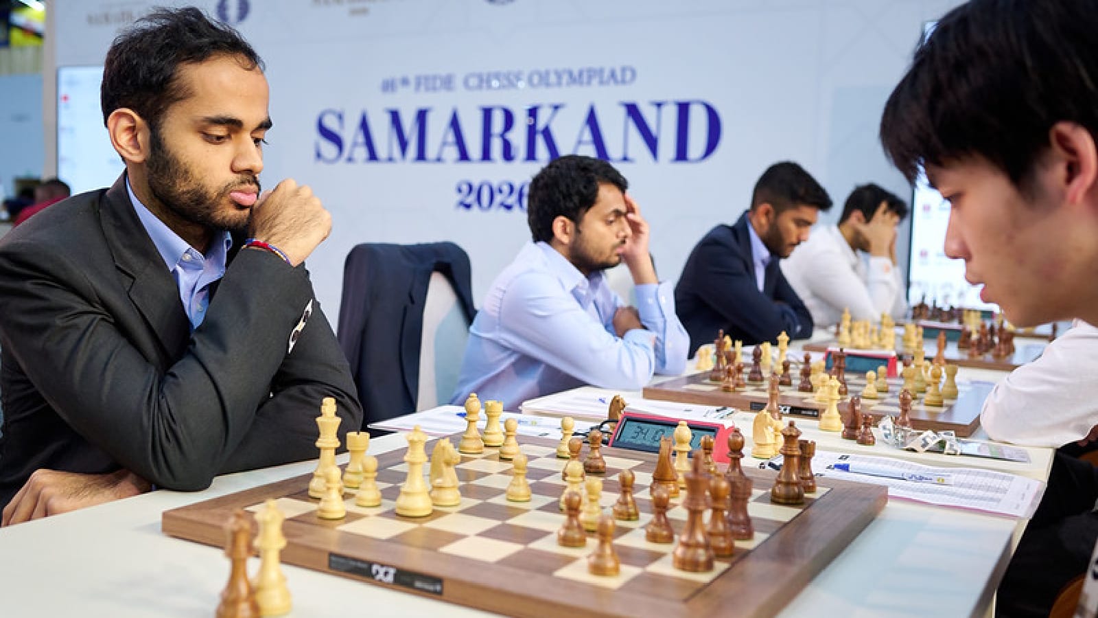Chess Olympiad: Arjun Erigaisi slips on Board 1, but India start with a win